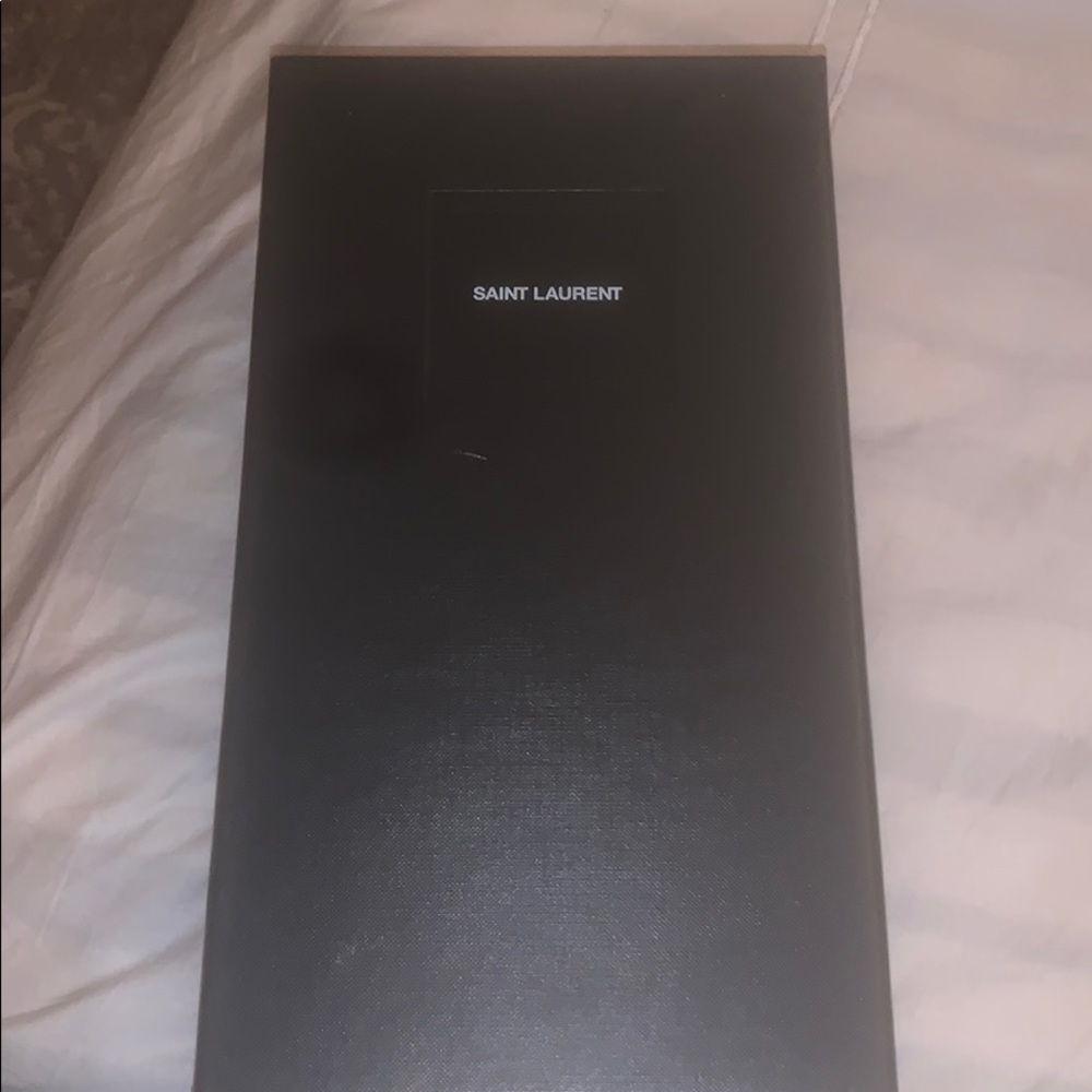 Empty Saint Laurent Shoe Box